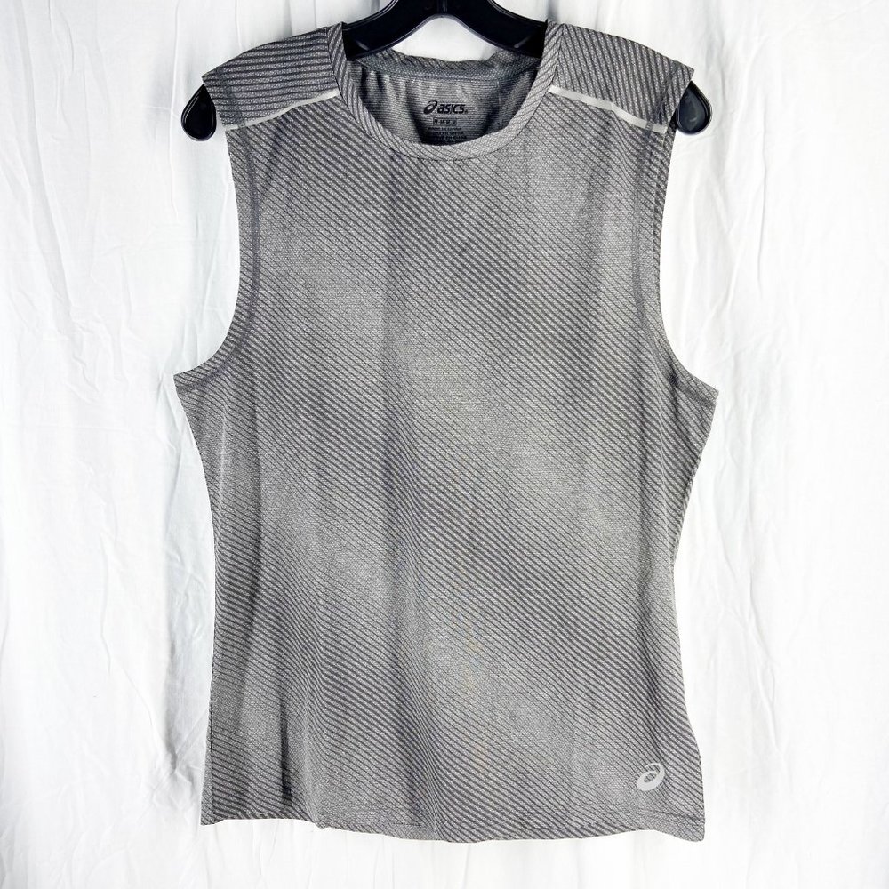 ASICS Mens Gray Reflective Sleeveless Top Size M